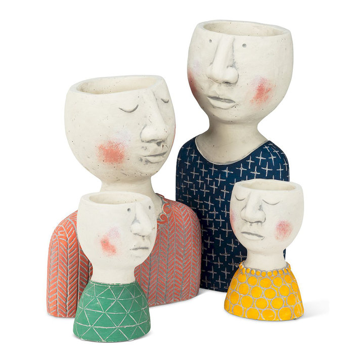 Trinx Ceramic Statue Planter Wayfair